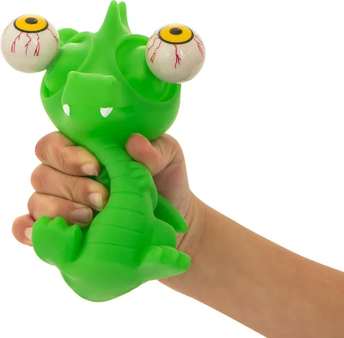 Miniatura 5 de IPIDIPI TOYS Flippy Dragón Esponjoso de Ojos Saltones - Juguetes Esponjosos de Halloween para Truco o Golosina - Divertido Juguete de Dedo
