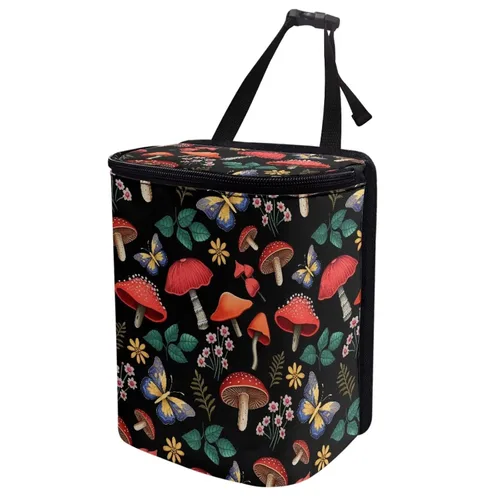 Miniatura 38 de Basurero para automóvil con tapa, bolsa de basura para colgar del automóvil, a prueba de fugas, portátil, papelera, sedán, accesorios