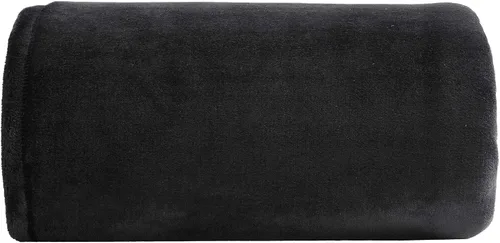 Eddie Bauer - Manta de tamaño king, ropa de cama ultra suave de felpa, ribete con dobladillo para un acabado a medida, manta para sofá y cama (negro)