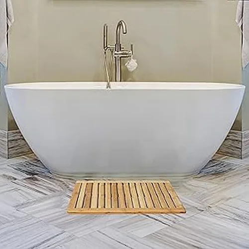 Miniatura 2 de Oceanstar FM1163 Planta de bambú y alfombrilla de ducha