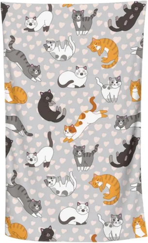 Miniatura 7 de VOOHDDY Toalla de playa con diseño de gato lindo gatito, microfibra suave y absorbente, de secado rápido, toallas de baño de gran tamaño para baño