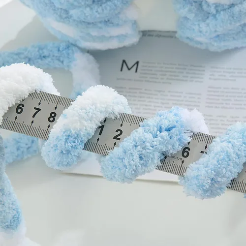 Miniatura 3 de MABOZOO Hilo grueso y grueso para tejer a mano y brazos, súper voluminoso, grande, suave, mullido, grueso, para ganchillo, paquete de 8, azul