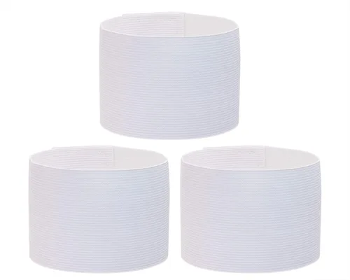 Miniatura 13 de ONLYKXY 3 brazaletes de capitán de 2.75 x 12.79 pulgadas, ajustable, para fútbol, baloncesto, voleibol, escuela, competencia, entrenador, jugadores