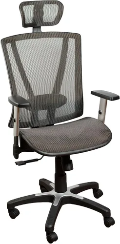 Miniatura 9 de Silla de oficina ergonómica ajustable negra de 53 pulgadas de alto, silla ergonómica de oficina en casa, silla ergonómica con reposacabezas, sillas