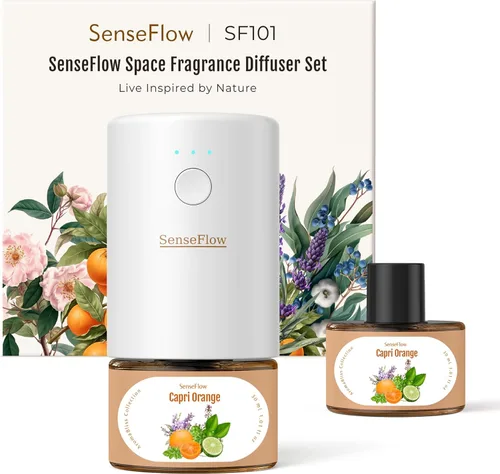Difusor de aceite esencial para el hogar, difusor inteligente de aromaterapia sin agua SF101S Pro, aroma de habitación enchufable con temporizador y