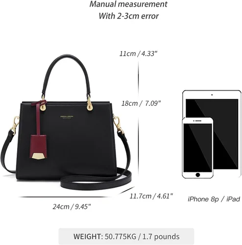 Miniatura 4 de Cnoles Bolsos de mano para mujer, de gran capacidad, bolso de hombro con asa para mujer