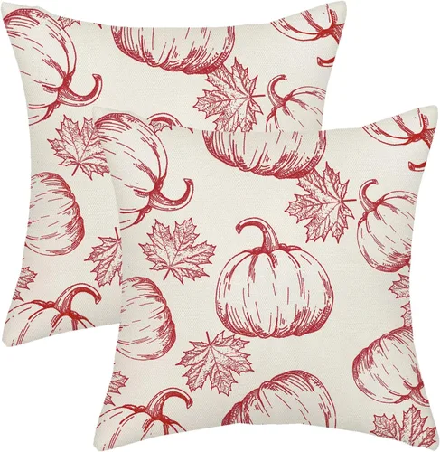 Miniatura 63 de AGAYNA Juego de 2 fundas de almohada decorativas con diseño de acuarela verde salvia para árbol de Navidad de 16 x 16 pulgadas, para sofá, invierno