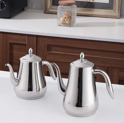 Miniatura 7 de SANQIAHOME Tetera de acero inoxidable con colador, tetera con infusor extraíble o filtro para hojas sueltas y bolsas de té, jarra de agua fría