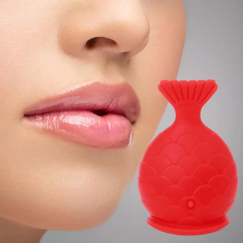 Miniatura 2 de Dispositivo de relleno de labios Refuerzo de labios de silicona suave con forma de pez, boca más gruesa más completa, bombas de labios