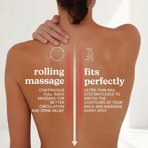 Miniatura 4 de Homedics Cojín de masaje ShiatsuFlex, terapia avanzada de shiatsu, tecnología FlexTrack, amasamiento profundo para aliviar el dolor en la espalda