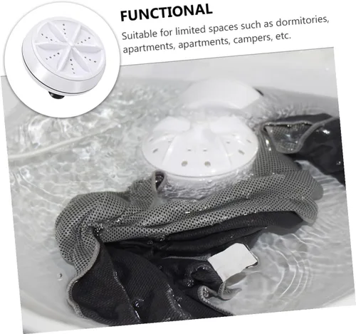 Miniatura 9 de Homoyoyo Mini lavadora portátil USB Turbo Lavadora para viajes, negocios y escuela, simulador de lavado a mano ligero, eliminación de manchas