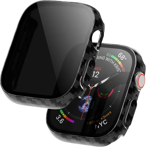 Miniatura 18 de Paquete de 2 fundas con protector de pantalla de privacidad para Apple Watch SE 3 (2025) / SE2 / SE/Series 6/5/4 de 1.575 pulgadas, funda protectora