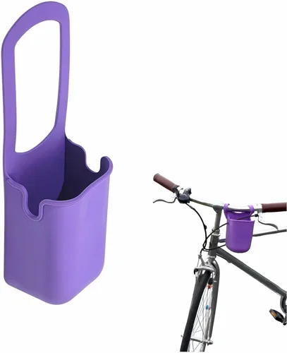 Portavasos de silicona plegable universal con diseño de doble apertura que se adapta a la mayoría de botellas y tazas. A prueba de fugas, silicona
