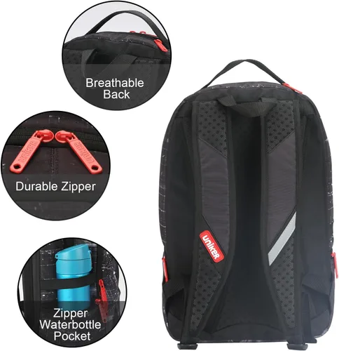 Miniatura 3 de Mochila Graffiti, mochila de diseñador para laptop para trabajo de 15.6 pulgadas, mochila resistente al agua para computadora, Anónimo, Grande