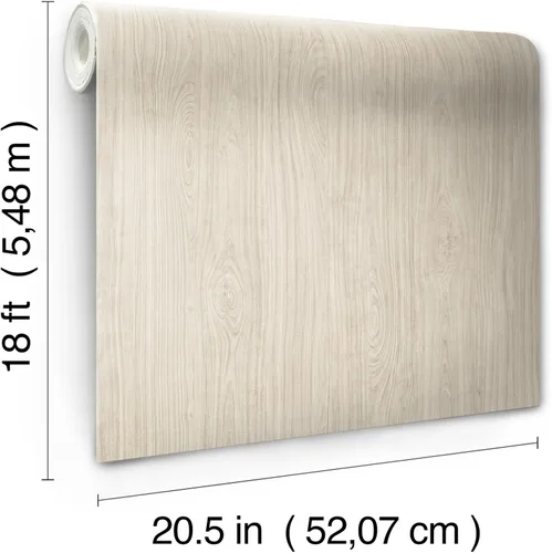 Miniatura 7 de RoomMates RMK12671PL - Papel tapiz de madera de cerezo cálido para despegar y pegar