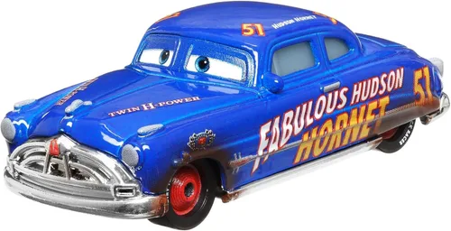 Disney Cars 3 Dirt Track Fabuloso Hudson Hornet Vehículo fundido a presión