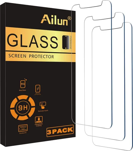Miniatura 12 de Ailun Protector de pantalla para iPhone 14 Plus/iPhone 13 Pro Max [pantalla de 6.7 pulgadas], 3 unidades de vidrio templado compatible con fundas