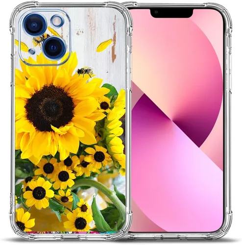 Miniatura 12 de Funda para iPhone 13 Pro Max, protección contra caídas de flores de mariposa azul, rosa, a prueba de golpes, carcasa protectora de cuerpo completo