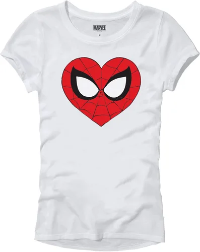 Marvel Spider-Man - Camiseta para mujer con logotipo de corazón y símbolo