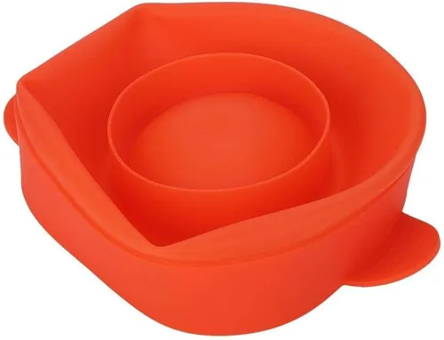 Miniatura 5 de Popcorn Popper para microondas con tapa de asa, plegable, de silicona, para hacer palomitas de maíz, uso en microondas u horno (rojo)