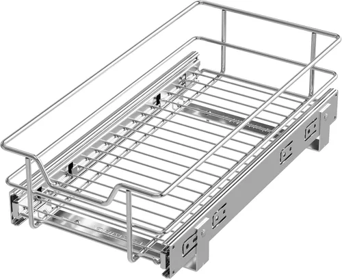 Organizador de gabinete extraíble de 9 pulgadas de ancho x 17 pulgadas de profundidad, cajones deslizantes para organizadores de cocina y