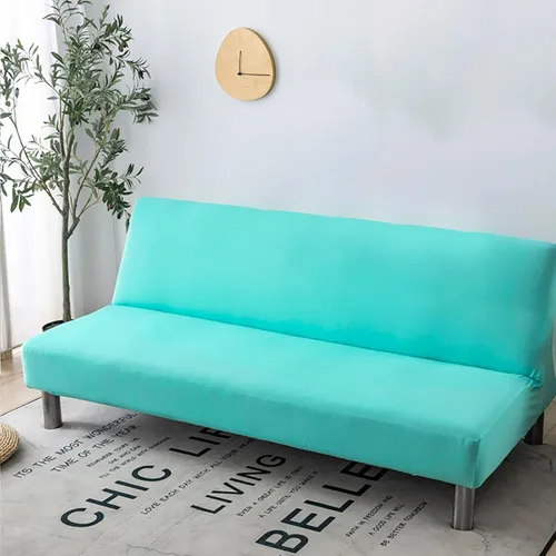 Miniatura 22 de Funda de sofá sin brazos, protector de muebles, funda elástica para sofá sin apoyabrazos, funda de elastano elástica para niños, mascotas y perros