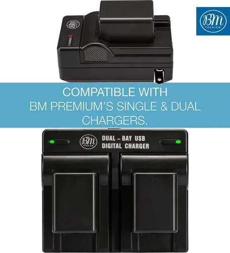Miniatura 3 de BM Premium 2 baterías BP-727 para Canon Vixia HFR80, HFR82, HFR800, HFR70, HFR72, HFR700, HFR30, HFR32, HFR300, HFR40, HFR42, HFR400, HFR50, HFR52