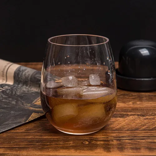 Miniatura 6 de KOXIN-KARLU Vasos de vino clásicos de acrílico sin tallo, de 18 onzas, vaso de plástico irrompible, juego de 6 vasos transparentes