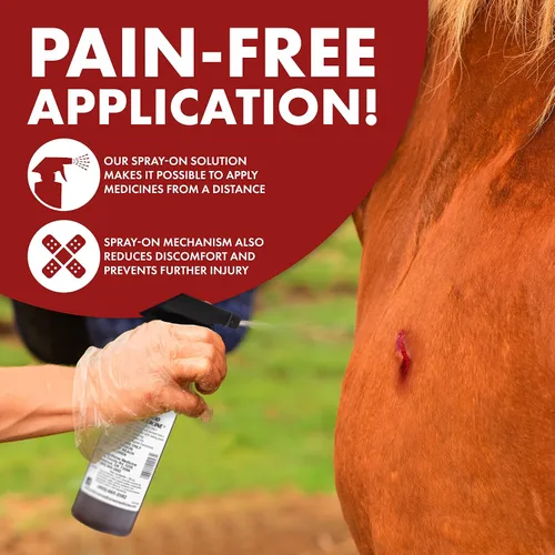 Miniatura 5 de Underwood Horse Medicine - Spray para heridas para una curación rápida, fácil y eficaz de cortes, rasguños, desgarros y pinchazos sin envolver