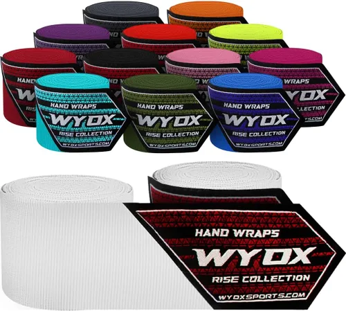 Miniatura 15 de WYOX Gel Boxing Hand Wraps for Men Women – Elasticated Padded Long Wrist Straps Cotton & Nylon Blend for Muay Thai MMA, Kickboxing, BJJ Combat