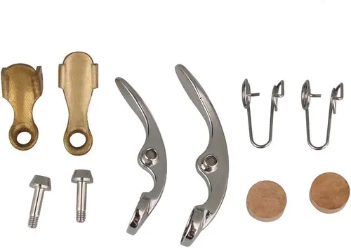 Miniatura 2 de Kit de llaves de válvula de drenaje de almohadilla de corcho para válvula de trompeta con conjunto de reparación de resorte de corneta