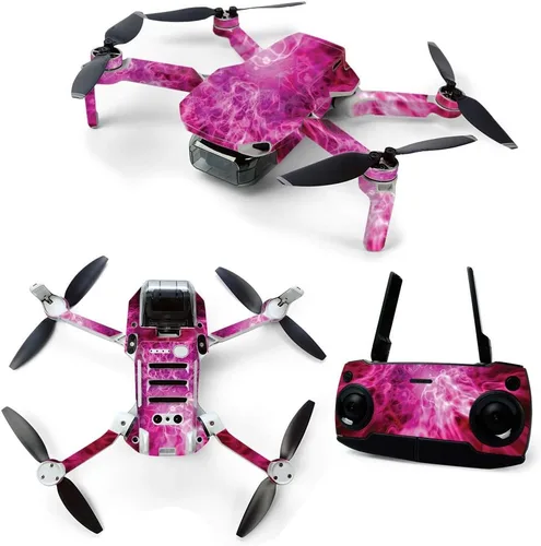 Miniatura 12 de MightySkins - Skin para DJI Mavic Mini dron portátil Quadcopter – Llamas verdes Funda protectora de vinilo duradera y única Fácil de aplicar