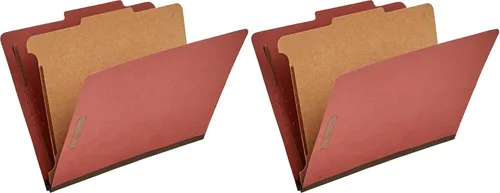 Miniatura 9 de Amazon Basics Carpeta de clasificación - 100% reciclada, 1 divisor, 2" incrustadas, 10 unidades por caja, 12.20 x 10.61 pulgadas (carta), azul claro