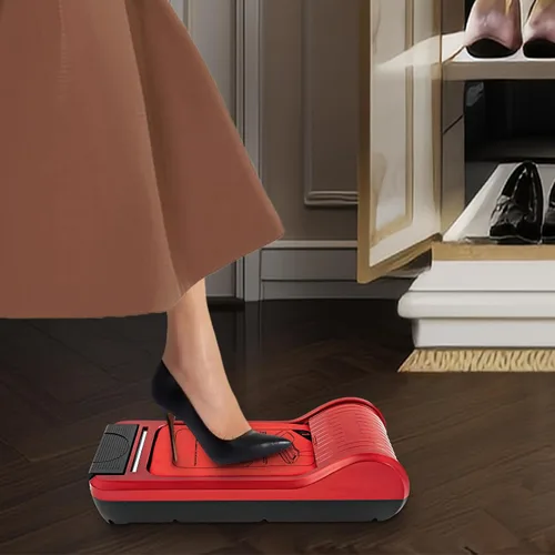 Miniatura 3 de Máquina de película para zapatos, 22.83 x 9.65 x 5.91 pulgadas, dispensador automático de cubiertas de zapatos, dispensador portátil para zapatos
