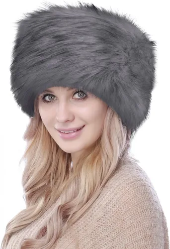 Miniatura 2 de Sombrero ruso de piel sintética esponjosa para hombres, mujeres y ancianos, cosaco clásico de invierno, grueso, resistente al viento, para camping