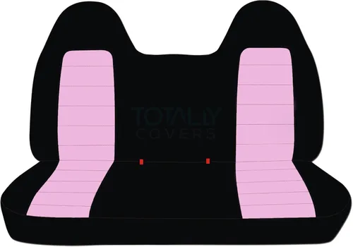 Miniatura 25 de Totally Covers Compatible con Ford F-150 F-250 F-350 1992-1998 Fundas de Asientos de Camión de Dos Tonos (Banco Sólido Delantero/Trasero) con/sin