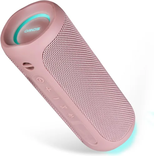 SOWO Altavoz Bluetooth portátil inalámbrico para exteriores, altavoz impermeable IPX7, sonido fuerte de 25 W, tecnología Bassboom, emparejamiento
