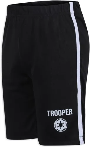 Miniatura 7 de STAR WARS Darth Vander, Stormtrooper, Grogu - Conjunto de camiseta y pantalón corto para niños pequeños - BeigeNegroBlanco