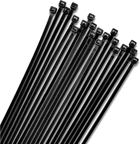 Miniatura 8 de Bolt Dropper Bridas blancas de 12 pulgadas, paquete de 100 bridas reutilizables y resistentes, nailon autoblocante duradero con resistencia a