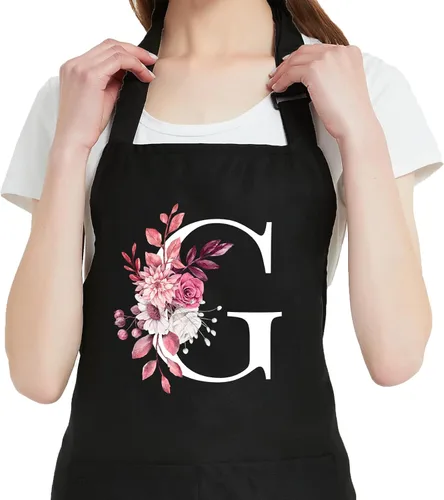 Miniatura 12 de Delantales Personalizados para Mujeres con Bolsillos, Lindos Delantales para Mujeres Chef de Repostería, Regalos de Cocina para el Cumpleaños de Mamá