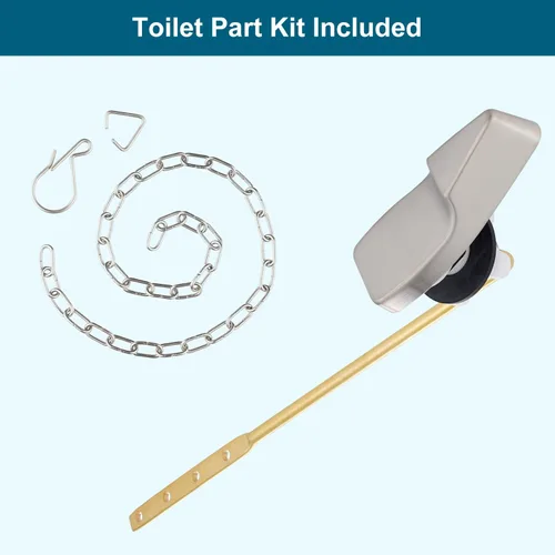 Miniatura 2 de Kit de reemplazo de mango de inodoro de montaje frontal de metal Hygie Rinse compatible con inodoro estándar americano/Mansfield/Gerber/TOTO/Kohler