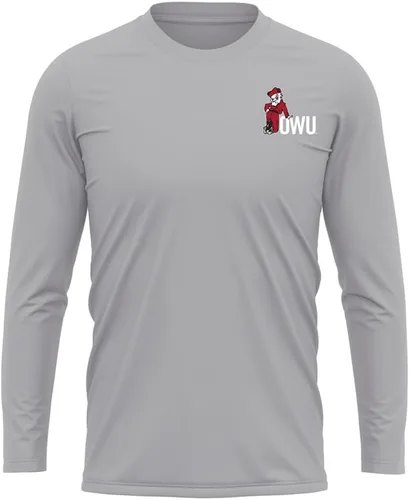 Miniatura 56 de Camisa deportiva de manga larga oficial de la NCAA Collegiate para hombre, con logotipo en el pecho izquierdo, colección Athletic Heather