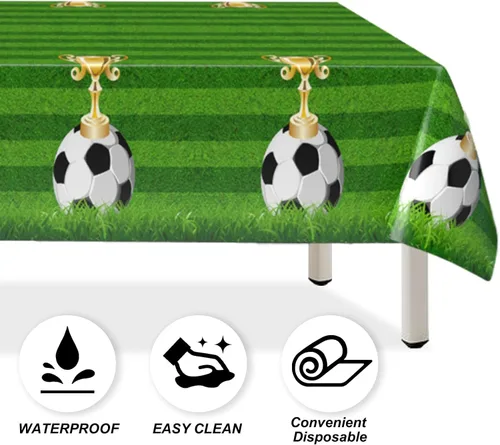 Miniatura 4 de TAOYE Paquete de 3 manteles de fútbol