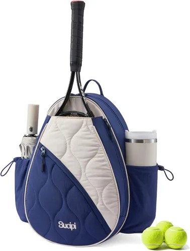 Mochila de tenis Sucipi para mujeres y hombres, mochila para raquetas de tenis resistente al agua y lavable a máquina, bolsa deportiva ligera para