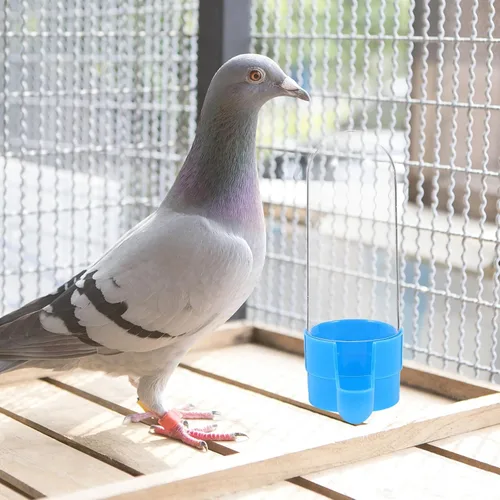 Miniatura 4 de Generic Comedero de agua para pájaros, 2 unidades, dispensador de alimentos para pájaros y mascotas, dispensador de agua automático suspendido