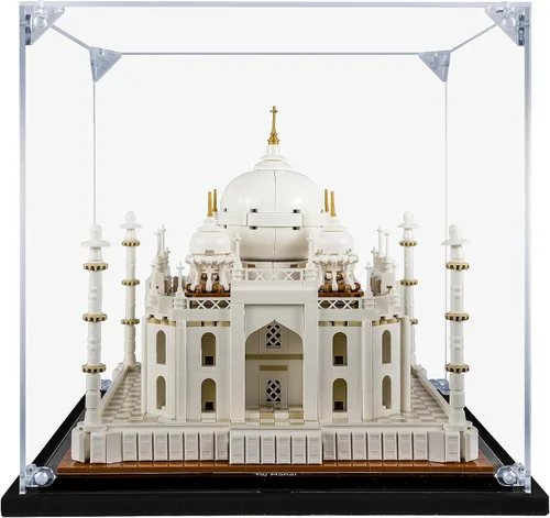 Vitrina acrílica compatible con LEGO Taj Mahal #21056, vitrina a prueba de polvo (solo funda) (juegos de Lego no incluidos)