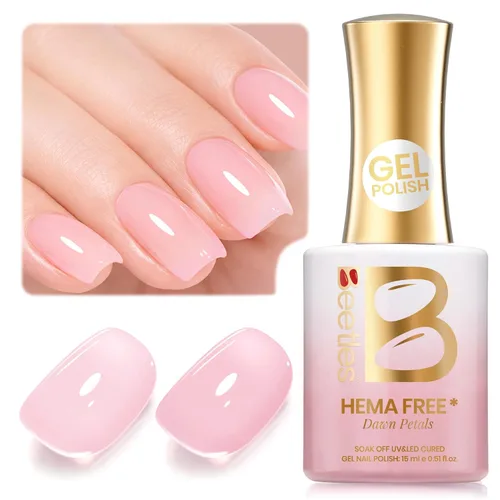 Miniatura 169 de Beetles - Esmalte de uñas de gel verde luminoso que brilla en la oscuridad, esmalte de uñas de gel que se absorbe con lámpara LED UV, arte de uñas