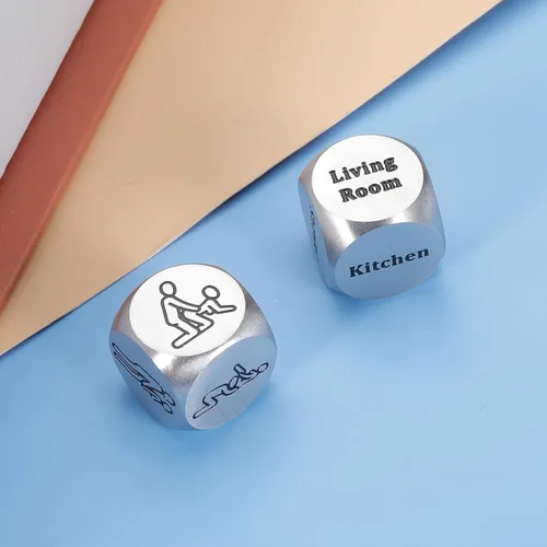 Miniatura 6 de 2 dados de regalo para el día de San Valentín para él, su aniversario, para novio, novia, marido, esposa, hombres y mujeres, juego nocturno