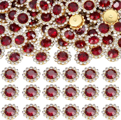 Miniatura 32 de 160 diamantes de imitación para coser de 0.472 pulgadas, base de metal, diamantes de imitación para coser en ropa, zapatos, aretes, cinturón