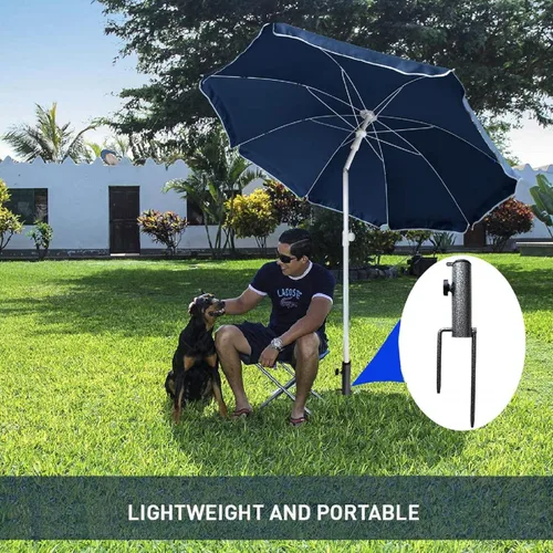Miniatura 5 de AMMSUN Adjustable Portable Umbrella Base, Upgraded Heavy Duty Metal Holder-Stand-Sand Grass Auger,for Flag, Umbrella, Fishing Rod, Outdoor Park